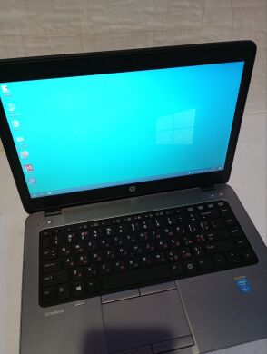 Ноутбук Б-клас HP EliteBook 840 G1 / 14" (1366x768) TN / Intel Core i5-4300U (2 (4) ядра по 1.9 - 2.9 GHz) / 8 GB DDR3 / 256 GB SSD / AMD Radeon HD 8500M, 1 GB DDR3, 64-bit / WebCam + DOC-станція + миша + флешка