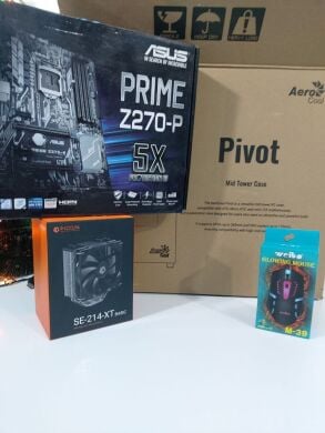 Игровой ПК AeroCool Pivot Tower / Intel Core i7-6700 (4 (8) ядра по 3.4 - 4.0 GHz) / 16 GB DDR4 / 500 GB SSD M.2 + 500 GB HDD / nVidia GeForce GTX 1050 Ti, 4 GB GDDR5, 128-bit / 500W