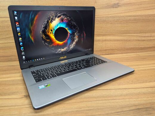 Игровой ноутбук Asus VivoBook X705FD / 17.3" (1920x1080) IPS / Intel Core i7-8565U (4 (8) ядра по 1.8 - 4.6 GHz) / 16 GB DDR4 / 256 GB SSD + 1000 GB HDD / nVidia GeForce GTX 1050, 4 GB GDDR5, 128-bit / WebCam / TouchID / Windows 10
