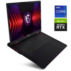 Новий ігровий ноутбук MSI Raider 18 HX A14VGG / 18" (2560x1600) IPS / Intel Core i9-14900HX (24 (32) ядер по 2.2 - 5.7 GHz) / 64 GB DDR5 / 2000 GB SSD NVMe / nVidia GeForce RTX 4070, 8 GB GDDR6, 128-bit / WebCam / Win 11 Home