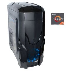 ПК Qube QB40X Tower / AMD Ryzen 3 2200G (4 ядра по 3.5 - 3.7 GHz) / 8 GB DDR4 / 120 GB SSD + 1000 GB HDD / AMD Radeon RX Vega 8 Graphics / 500W