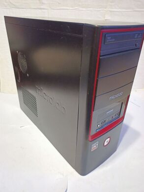 ПК Asrock Microlab Tower / AMD A6-3500 (3 ядра по 2.1 - 2.4 GHz) / 4 GB DDR3 / 128 GB SSD + 200 GB HDD / AMD Radeon HD6530D / DVD-ROM / 360W