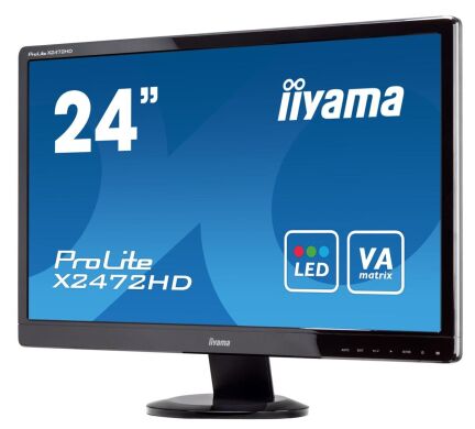 Монитор iiyama ProLite E2472HD / 24" (1920x1080) VA / 1x HDMI, 1x DVI, 1x VGA + кабель питания Монитор iiyama ProLite E2472HD / 24" (1920x1080) VA / 1x HDMI, 1x DVI, 1x VGA + кабель питания