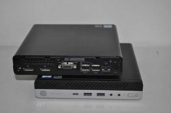 Неттоп HP ProDesk 600 G3 Mini PC USFF / Intel Core i3-7100T (2 (4) ядра по 3.4 GHz) / 8 GB DDR4 / 250 GB HDD / Intel HD Graphics 630 / Без OC + Блок питания