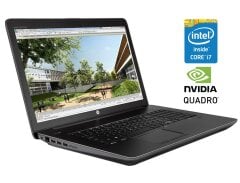 Мобільна робоча станція HP ZBook 17 G4 / 17.3" (1920x1080) IPS / Intel Core i7-7820HQ (4 (8) ядра по 2.9 - 3.9 GHz) / 64 GB DDR4 / 1000 GB SSD / nVidia Quadro P5000, 16 GB GDDR5, 256-bit / WebCam / Win 11 Pro