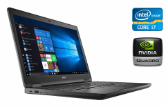 Мобільна робоча станція Dell Precision 3530 / 15.6" (1920x1080) IPS / Intel Core i7-8850H (6 (12) ядра по 2.6 - 4.3 GHz) / 16 GB DDR4 / 512 GB SSD / nVidia Quadro P600, 4 GB GDDR5, 128-bit / WebCam / SIM