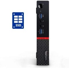Неттоп Lenovo ThinkCentre M600 USFF / Intel Pentium J3710 (4 ядра по 1.6 - 2.64 GHz) / 8 GB DDR3 / 256 GB SSD / Intel HD Graphics + перехідник DisplayPort-DVI