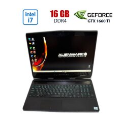 Игровой ноутбук Dell Alienware M15 R1 / 15.6" (1920x1080) IPS / Intel Core i7-9750H (6 (12) ядер по 2.60 - 4.5 GHz) / 16 GB DDR4 / 512 GB SSD + 500 GB HDD / nVidia GeForce GTX 1660 Ti, 6 GB GDDR6, 192-bit / WebCam
