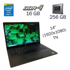 Ультрабук Б клас Dell Latitude 5400 / 14" (1920x1080) TN / Intel Core i5-8365U (4 (8) ядра по 1.6 - 4.1 GHz) / 16 GB DDR4 / 256 GB SSD / Intel UHD Graphics for 8th Generation / WebCam