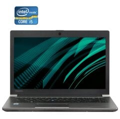 Ноутбук Б-класс Toshiba Tecra Z40T-C / 14" (1920x1080) TN Touch / Intel Core i5-6300U (2 (4) ядра по 2.4 - 3.0 GHz) / 8 GB DDR3 / 128 GB SSD / Intel HD Graphics 520 / WebCam / Win 10