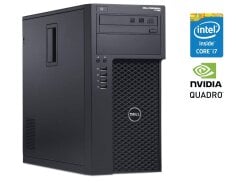 Рабочая станция Dell Precision T1700 Tower / Intel Core i7-4770 (4 (8) ядра по 3.4 - 3.9 GHz) / 16 GB DDR3 / 480 GB SSD / nVidia Quadro 600, 1 GB DDR3, 128-bit / DVD-RW