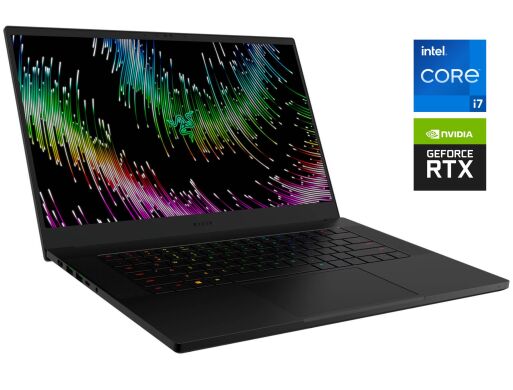 Ігровий ноутбук Razer Blade 15 RZ09-0409 / 15.6" (1920x1080) IPS / Intel Core i7-11800H (8 (16) ядер по 2.3 - 4.6 GHz) / 32 GB DDR4 / 1000 GB SSD NVMe / nVidia GeForce RTX 3080, 8 GB GDDR6, 256-bit / WebCam