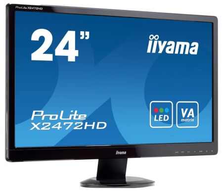 Монитор iiyama ProLite E2472HD / 24" (1920x1080) VA / 1x HDMI, 1x DVI, 1x VGA + кабель питания Монитор iiyama ProLite E2472HD / 24" (1920x1080) VA / 1x HDMI, 1x DVI, 1x VGA + кабель питания