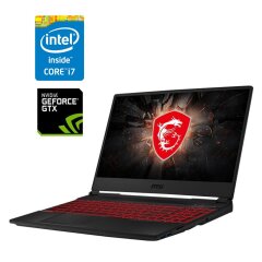 Игровой ноутбук MSI GL65 9SDK / 15.6" (1920x1080) IPS / Intel Core i7-9750H (6 (12) ядер по 2.6 - 4.5 GHz) / 16 GB DDR4 / 480 GB SSD / nVidia GeForce GTX 1660 Ti, 6 GB GDDR6, 192-bit / WebCam 