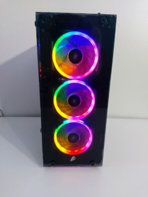 Ігровий ПК 1stPlayer Fire Dancing V2 Tower / Intel Core i5-4590 (4 ядра по 3.3 - 3.7 GHz) / 32 GB DDR3 / 480 GB SSD + 500 GB HDD / AMD Radeon RX 570, 8 GB GDDR5, 256-bit / 500W + Мишка, кабелі в комплекті