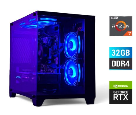 Игровой ПК Tower / AMD Ryzen 7 5700X (8 (16) ядер по 3.4 - 4.6 GHz) / 32 GB DDR4 / 500 GB SSD + 1000 GB HDD / nVidia GeForce RTX 2060 Super, 8 GB GDDR6, 256-bit + Кабель питания Игровой ПК Tower / AMD Ryzen 7 5700X (8 (16) ядер по 3.4 - 4.6 GHz) / 32 GB DDR4 / 500 GB SSD + 1000 GB HDD / nVidia GeForce RTX 2060 Super, 8 GB GDDR6, 256-bit + Кабель питания