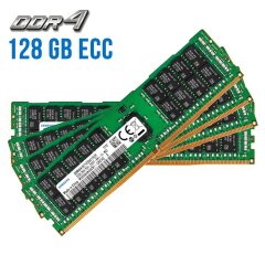 Комплект: Серверная оперативная память Samsung / 128 GB (4x32 GB) / 2Rx4 PC4-2400T / DDR4 ECC / 2400 MHz