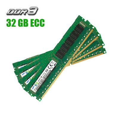 Комплект: Серверна оперативна пам'ять Samsung / 32 GB (4x8 GB) / 1Rx4 PC3L-12800R / DDR3 ECC / 1600 MHz
