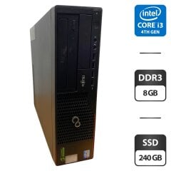 Комп'ютер Fujitsu Esprimo E910 SFF / Intel Core i5-3470 (4 ядра по 3.2 - 3.6 GHz) / 8 GB DDR3 / 240 GB SSD / Intel HD Graphics 2500 / DVD-ROM