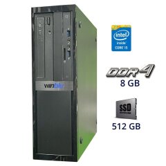Компьютер WinBlu SFF / Intel Core i5-10400 (6 (12) ядра по 2.9 - 4.3 GHz) / 8 GB DDR4 / SSD 512 GB M2