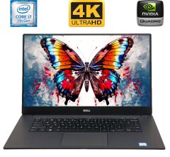 Мобільна робоча станція Б-клас Dell Precision 5520 / 15.6" (3840x2160) IGZO Touch / Intel Core i7-7820HQ (4 (8) ядра по 2.9 - 3.9 GHz) / 16 GB DDR4 / 256 GB SSD M.2 / nVidia Quadro M1200, 4 GB GDDR5, 128-bit / WebCam / Windows 10 ліцензія