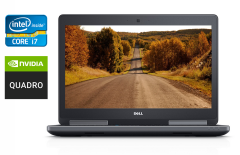 Мобільна робоча станція Б-клас Dell Precision 7510 / 15.6" (3840x2160) IPS / Intel Core i7-6820HQ (4 (8) ядра по 2.7 - 3.6 GHz) / 32 GB DDR4 / 480 GB SSD / nVidia Quadro M2000M, 4 GB GDDR5, 128-bit / WebCam / TouchID / Windows 10