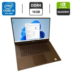 Мобильная рабочая станция Dell Precision 5540 / 15.6" (1920x1080) IPS / Intel Core i9-9980HK (8 (16) ядер по 2.4 - 5.0 GHz) / 16 GB DDR4 / 256 GB SSD / nVidia Quadro T2000, 4 GB GDDR5, 128-bit / WebCam