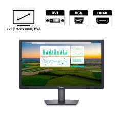 Монитор Dell S2240T / 22" (1920x1080) PVA Touch / 1x VGA, 1x DVI, 1x HDMI