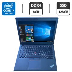 Нетбук Lenovo ThinkPad X260 / 12.5" (1920x1080) IPS / Intel Core i7-6500U (2 (4) ядра по 2.5 - 3.1 GHz) / 8 GB DDR4 / 128 GB SSD / Intel HD Graphics 520 / WebCam