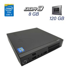 Неттоп Lenovo ThinkCentre M72 Tiny / Intel Core i3-3220T (2 (4) ядра по 2.8 GHz) / 8 GB DDR3 / 120 GB SSD / Wi-Fi / Блок живлення в комплекті