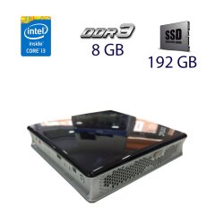 Неттоп Zotac ZBox ID83 Mini PC Black USFF / Intel Core i3-3220T (2 (4) ядра по 2.8 GHz) / 8 GB DDR3 / 192 GB SSD / Wi-Fi / USB 3.0 / HDMI