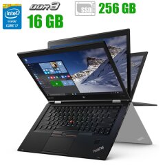 Ноутбук-трансформер Lenovo ThinkPad X1 Yoga / 14" (2560х1440) IPS Touch / Intel Core i7-6600U (2 (4) ядра по 2.6 - 3.4 GHz) / 16 GB DDR3 / 256 GB SSD NVMe NEW / Intel HD Graphics 520 / WebCam 