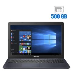 Ноутбук Asus EeeBook E502SA / 15.6" (1366x768) TN / Intel Celeron N3050 (2 ядра по 1.6 - 2.16 GHz) / 4 GB DDR3 / 500 GB HDD / Intel HD Graphics / WebCam
