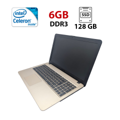 Ноутбук Asus VivoBook 540SA / 15.6" (1366x768) TN / Intel Celeron N3050 (2 ядра по 1.6 - 2.16 GHz) / 6 GB DDR3 / 128 GB SSD / Intel HD Graphics / WebCam