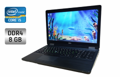 Ноутбук Б-клас Dell Latitude E5570 / 15.6" (1366x768) TN / Intel Core i5-6300U (2 (4) ядра по 2.4 - 3.0 GHz) / 8 GB DDR4 / 256 GB SSD / Intel HD Graphics 520 / WebCam / Windows 10