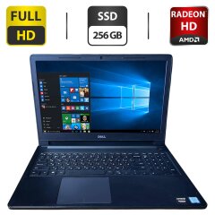 Ноутбук Б-клас Dell Vostro 15 5568 / 15.6" (1920x1080) TN / Intel Core i7-7500U (2 (4) ядра по 2.7 - 3.5 GHz) / 16 GB DDR4 / 256 GB SSD / AMD Radeon HD 8550M, 1 GB GDDR3, 64-bit / WebCam