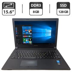 Ноутбук Б-клас Lenovo B50-70 / 15.6" (1366x768) TN / Intel Core i5-4210U (2 (4) ядра по 1.7 - 2.7 GHz) / 8 GB DDR3 / 128 GB SSD / Intel HD Graphics 4400 / WebCam
