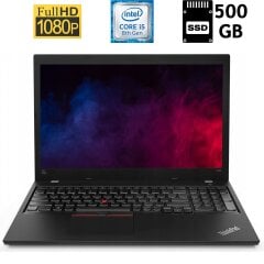 Ноутбук Б-клас Lenovo ThinkPad L580 / 15.6" (1920x1080) IPS / Intel Core i5-8250U (4 (8) ядра по 1.6 - 3.4 GHz) / 8 GB DDR4 / 500 GB SSD / Intel UHD Grphics 620 / WebCam