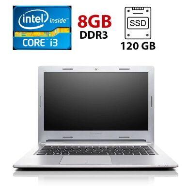 Ноутбук Б-класс Lenovo ThinkPad M30-70 / 15.6" (1366x768) TN / Intel Core i3-4030U (2 (4) ядра по 1.9 GHz) / 8 GB DDR3 / 120 GB SSD / Intel&nbsp;HD Graphics 4400 / WebCam