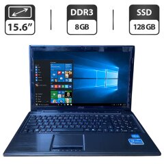 Ноутбук Б-класс MSI MS-16GB / 15.6" (1366x768) TN / Intel Core i5-3230M (2 (4) ядра по 2.6 - 3.2 GHz) / 8 GB DDR3 / 128 GB SSD / Intel HD Graphics 4000 / WebCam / DVD-ROM