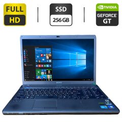 Ноутбук Б-клас Sony Vaio PCG-81112M / 15.6" (1920x1080) TN / Intel Core i7-740QM (4 (8) ядра по 1.73 - 2.93 GHz) / 6 GB DDR3 / 256 GB SSD / nvidia GeForce GT 425M, 1 GB GDDR3, 128-bit / WebCam / DVD-ROM