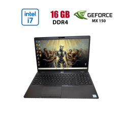 Ноутбук Dell Latitude 5501 / 15.6" (1920x1080) IPS / Intel Core i7-9850H (6 (12) ядра по 2.6 - 4.6 GHz) / 16 GB DDR4 / 256 GB SSD / nVidia GeForce MX150, 2 GB GDDR5, 64-bit / WebCam
