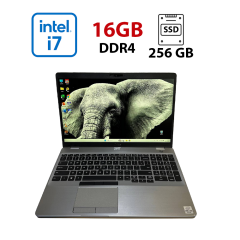 Ноутбук Б-клас Dell Latitude 5510 / 15.6" (1920x1080) IPS / Intel Core i7-10610U (4 (8) ядра по 1.8 - 4.9 GHz) / 16 GB DDR4 / 256 GB SSD / Intel UHD Graphics / WebCam