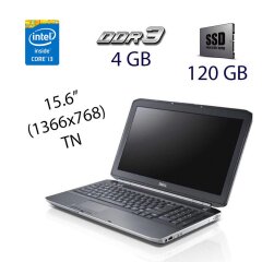 Ноутбук Dell Latitude E5520 / 15.6" (1366х768) TN / Intel Core i3-2330M (2 (4) ядра по 2.2 GHz) / 4 GB DDR3 / 120 GB SSD / WebCam / DVD-RW