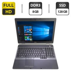 Ноутбук Dell Latitude E6530 / 15.6" (1920x1080) TN / Intel Core i5-3340M (2 (4) ядра по 2.7 - 3.4 GHz) / 8 GB DDR3 / 128 GB SSD / Intel HD Graphics 4000 / WebCam / DVD-ROM