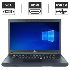 Ноутбук Б-класс Fujitsu LifeBook A574/K / 15.6" (1366x768) TN / Intel Core i5-4310M (2 (4) ядра по 2.7 - 3.4 GHz) / 4 GB DDR3 / 320 GB HDD / Intel HD Graphics 4600 / DVD-ROM