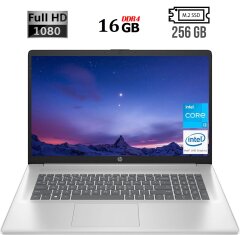 Ноутбук HP 17-cn2083dx / 17.3" (1920x1080) IPS / Intel Core i3-1215U (6 (8) ядер по 1.2 - 4.4 GHz) / 16 GB DDR4 / 256 GB SSD M.2 / Intel UHD Graphics / WebCam / HDMI