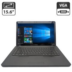 Ноутбук HP Compaq Presario CQ62 / 15.6" (1366x768) TN / Intel Celeron T3300 (2 ядра по 2.0 GHz) / 4 GB DDR2 / 250 GB HDD / Intel Graphics / DVD-ROM / АКБ не держит