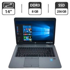 Ноутбук HP EliteBook 840 G2 / 14" (1366x768) TN / Intel Core i5-5300U (2 (4) ядра по 2.3 - 2.9 GHz) / 8 GB DDR3 / 256 GB SSD / Intel HD Graphics 5500 / WebCam