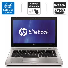 Ноутбук HP EliteBook 8460p / 14" (1600x900) TN / Intel Core i5-2520M (2 (4) ядра по 2.5 - 3.2 GHz) / 4 GB DDR3 / 250 GB HDD / Intel HD Graphics 3000 / WebCam / DVD-ROM